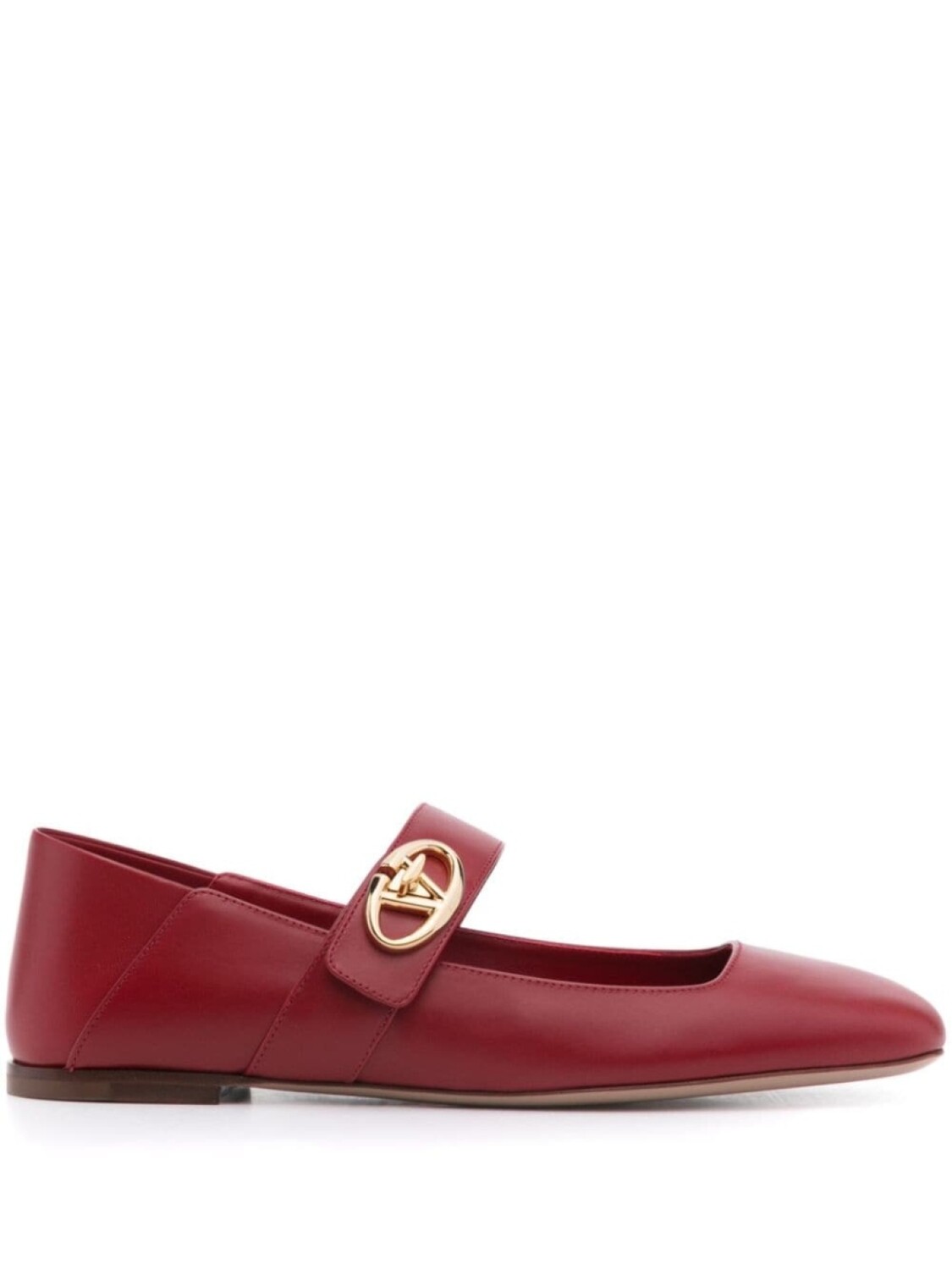 

Valentino Garavani балетки VLogo Locker, красный