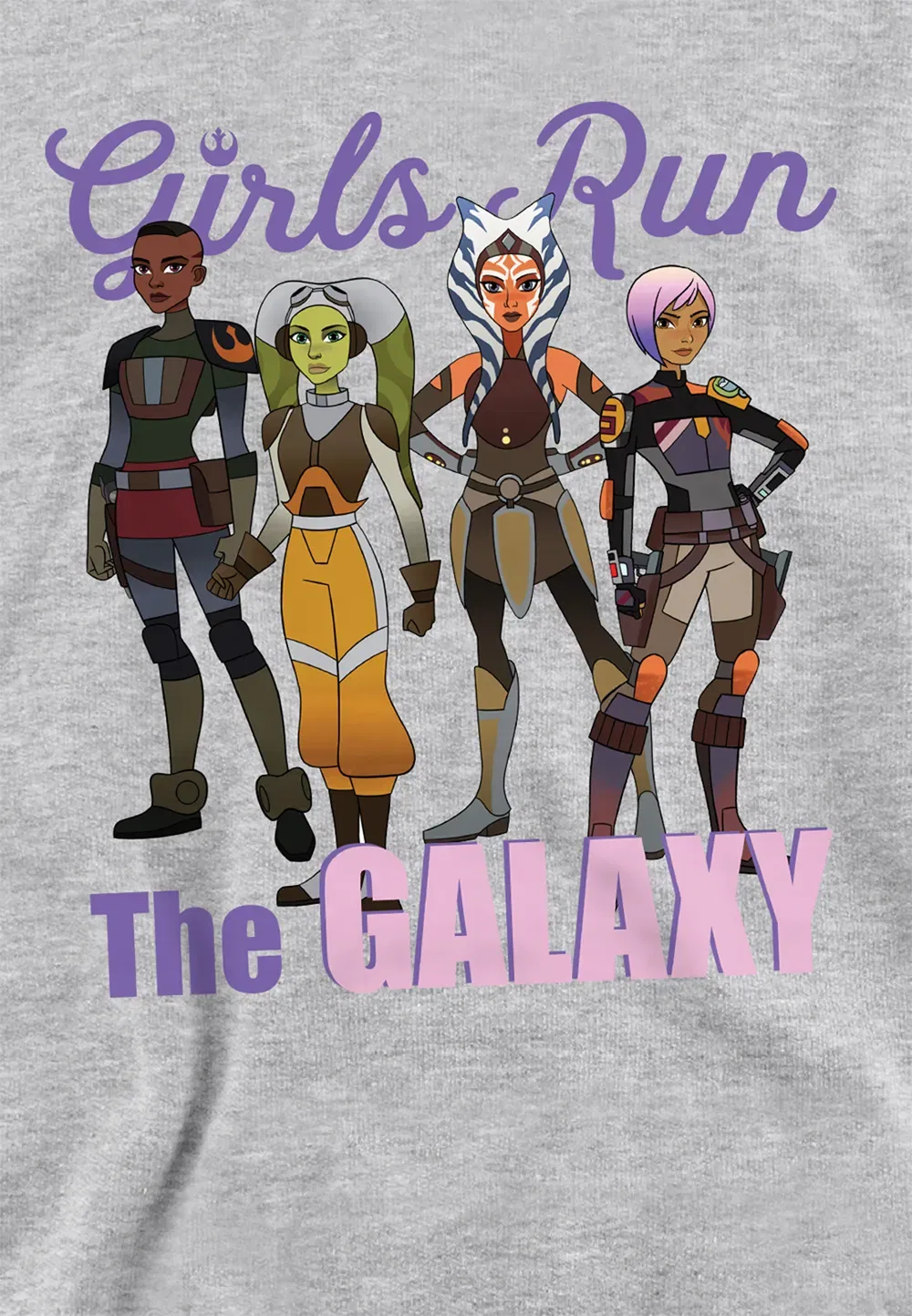 Детская худи Star Wars Ahsoka, Athletic Heather, Disney, серый — фото 2