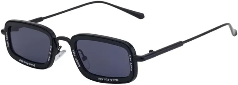 

Роскошные металлические прямоугольные солнцезащитные очки для женщин и мужчин, винтажные, в маленькой оправе, модные, в стиле панк, для активного отдыха VFDHN, Tyj286-1