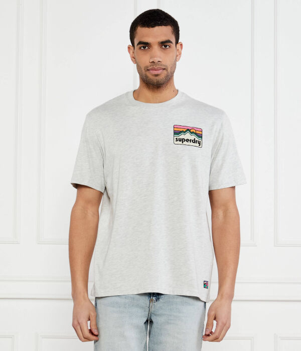 

Винтажная футболка 90-х Regular fit Superdry, серый