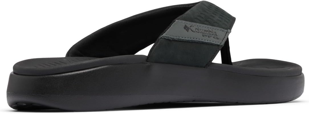 Columbia Мужские сандалии PFG Boatside Flip Lea, Black/Black — фото 2