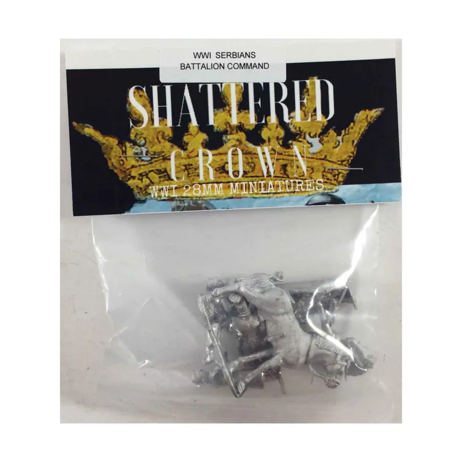 

Командование сербского батальона, WWI Shattered Crown Miniatures - Serbian (28mm)