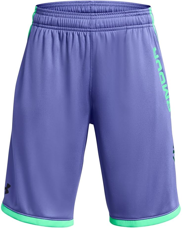 

Шорты Under Armour Kids Stunt 3.0 Shorts, цвет Starlight/Vapor Green/Photon Blue