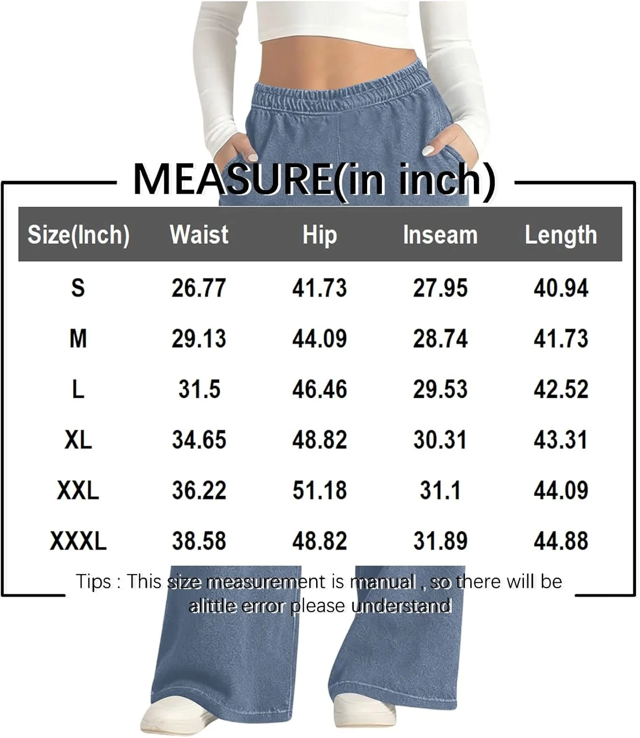 Джинсы женские High Waisted Wide Leg Stretchy — фото 3