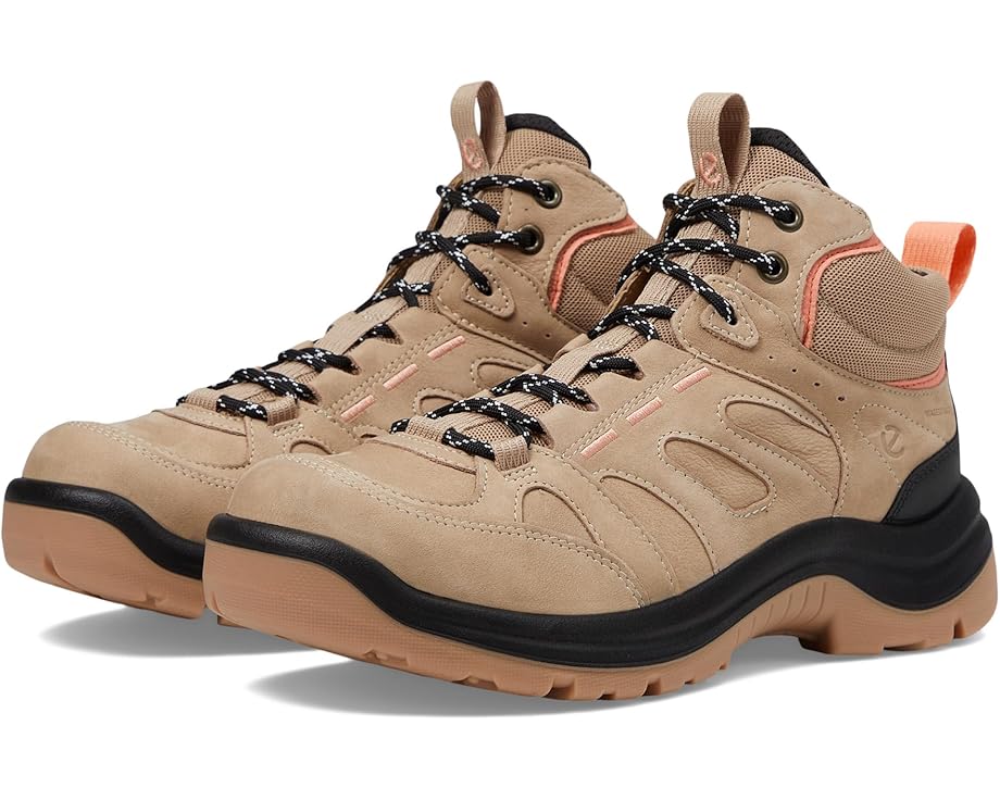 

Походные ботинки ECCO Sport Offroad Waterproof Mid Hiking Boots, цвет Nude Oil Nubuck/Coral Nubuck