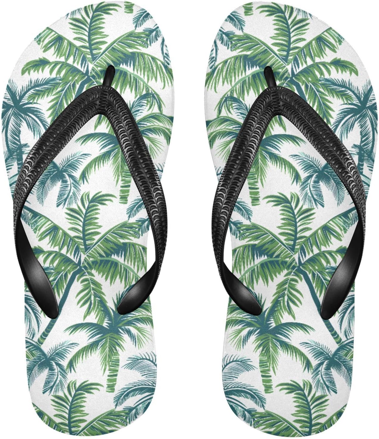 

Сланцы для женщин и мужчин с тропическими листьями, женские шлепанцы, мужские сандалии, шлепанцы для душа, летние нескользящие сланцы для плавания, пляжа и ванной Mnsruu, Palm A8389