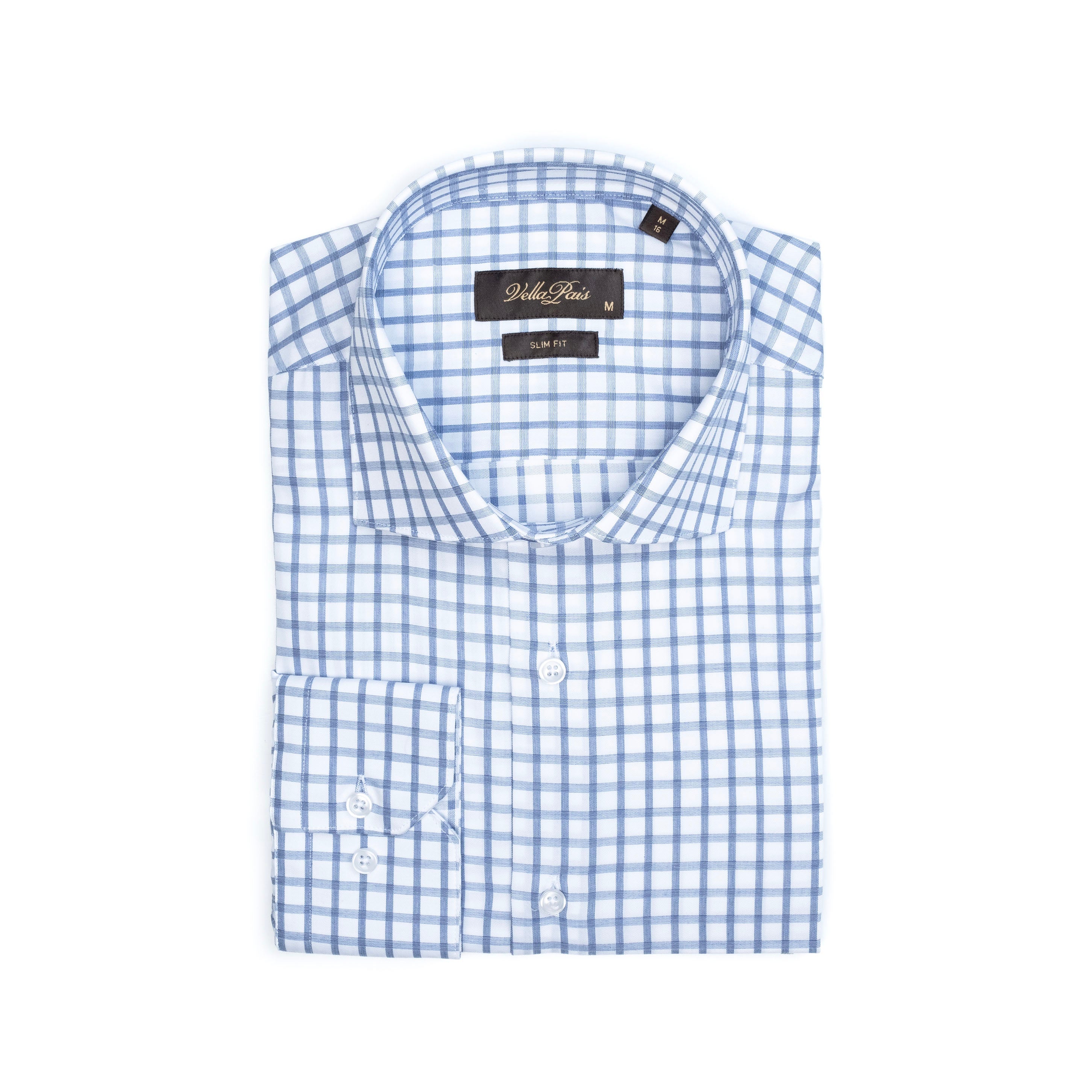 

РУБАШКА CARLTON SLIMM FIT ИЗ ХЛОПКА Vella Pais, синий