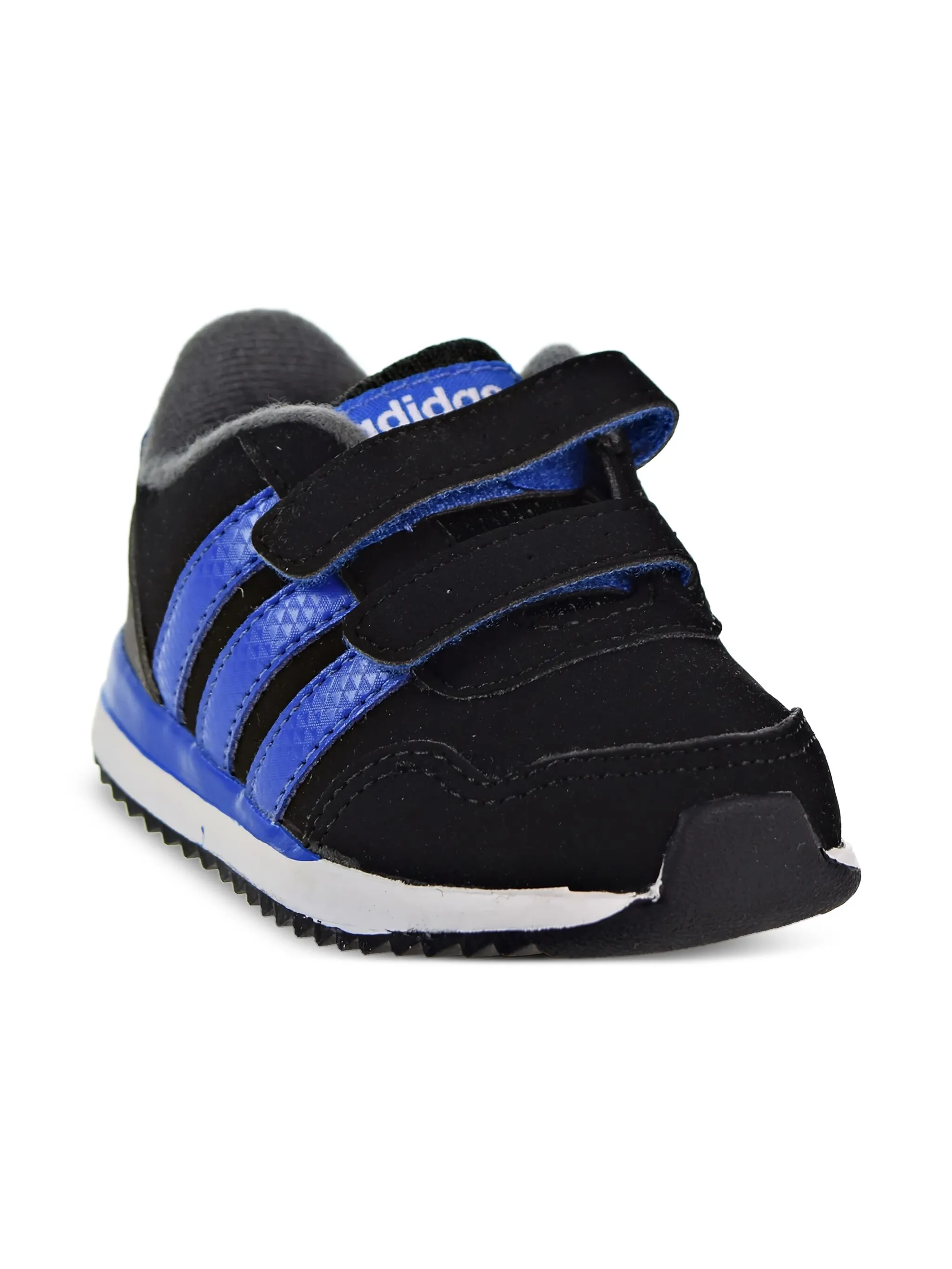 Кроссовки V Jog Core Black/Blue/Grey Adidas Kids, черный — фото 2
