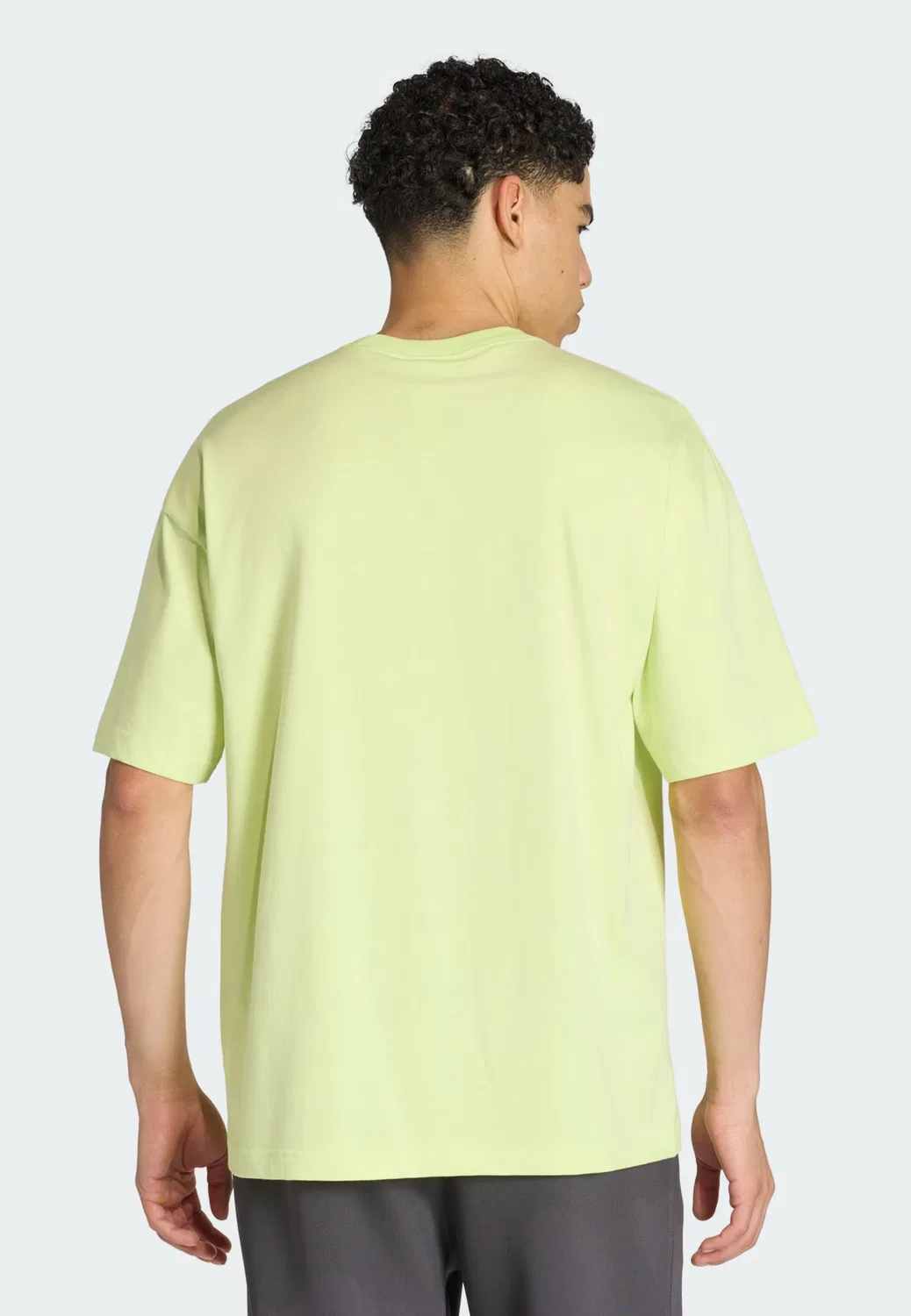 Футболка Adidas Originals Trefoil Essentials лимонного цвета — фото 3