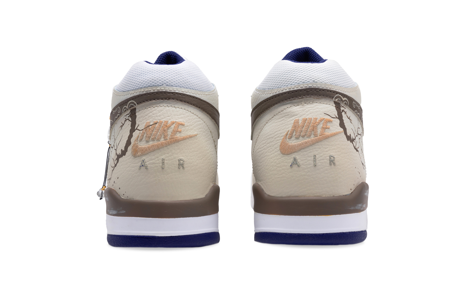Nike Flight Legacy Vintage Кроссовки баскетбольные мужские мидтоп White/Yellow/Brown — фото 4