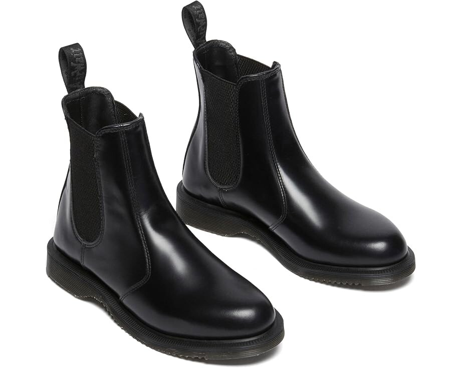 Ботинки Dr. Martens Flora Leather Chelsea, вишневый