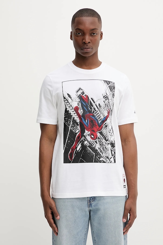 

Хлопковая футболка Spiderman T-S Adidas, белый