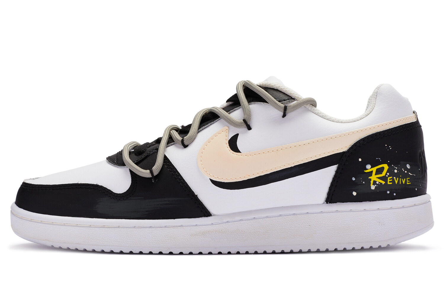 

Кроссовки Nike EBERNON Skateboard Shoes Men Low-Top Black Yellow/White, Белый, Кроссовки Nike EBERNON Skateboard Shoes Men Low-Top Black Yellow/White
