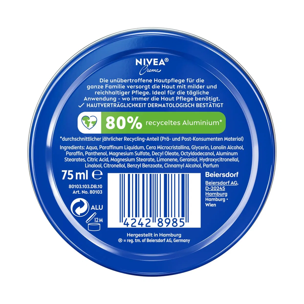 Персонализированный увлажняющий крем NIVEA Cream Photo Tin, 75 мл Nivea — фото 3
