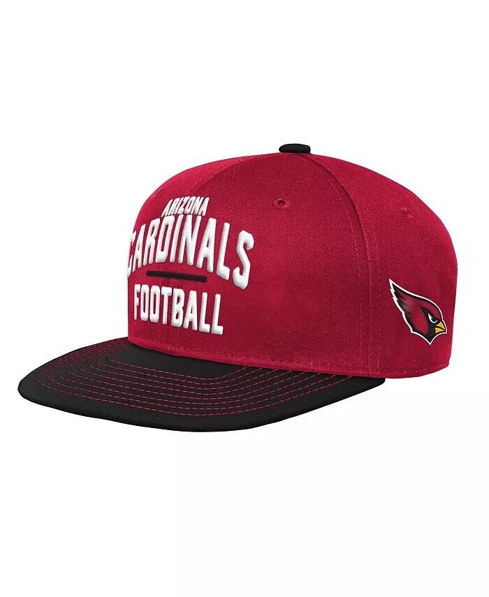 

Big Boys and Girls Cardinal, Black Arizona Cardinals Кепка Snapback с замком Outerstuff, красный