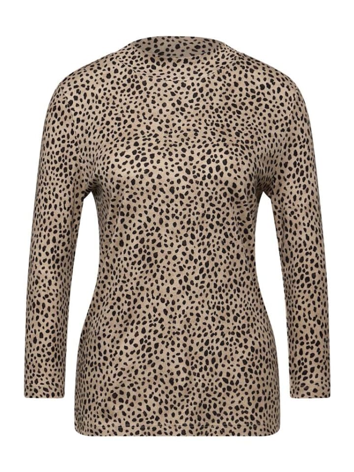 

Рубашка с длинными рукавами бежевого цвета с пескоструйным эффектом Street One