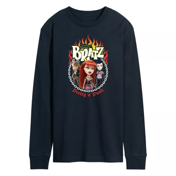 

Мужская футболка с длинным рукавом Bratz Punk с принтом Licensed Character, синий