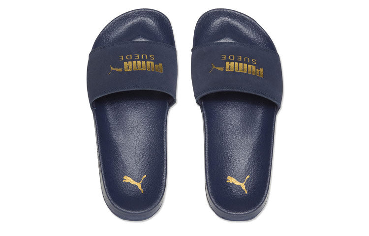 Шлепанцы PUMA Leadcat Suede Slippers Blue, синий — фото 4