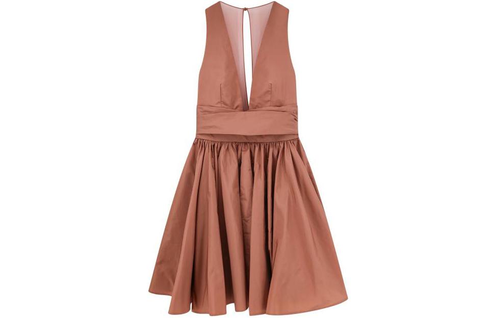 

Футболка без рукавов с воланами по подолу мини PINKO, Темно-розовый