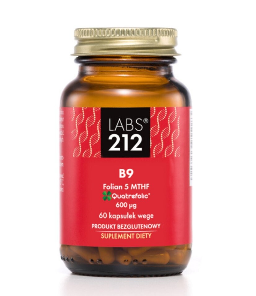 

Labs212, B9 Фолат 5-MTHF, Биологически активная добавка, 60 капсул