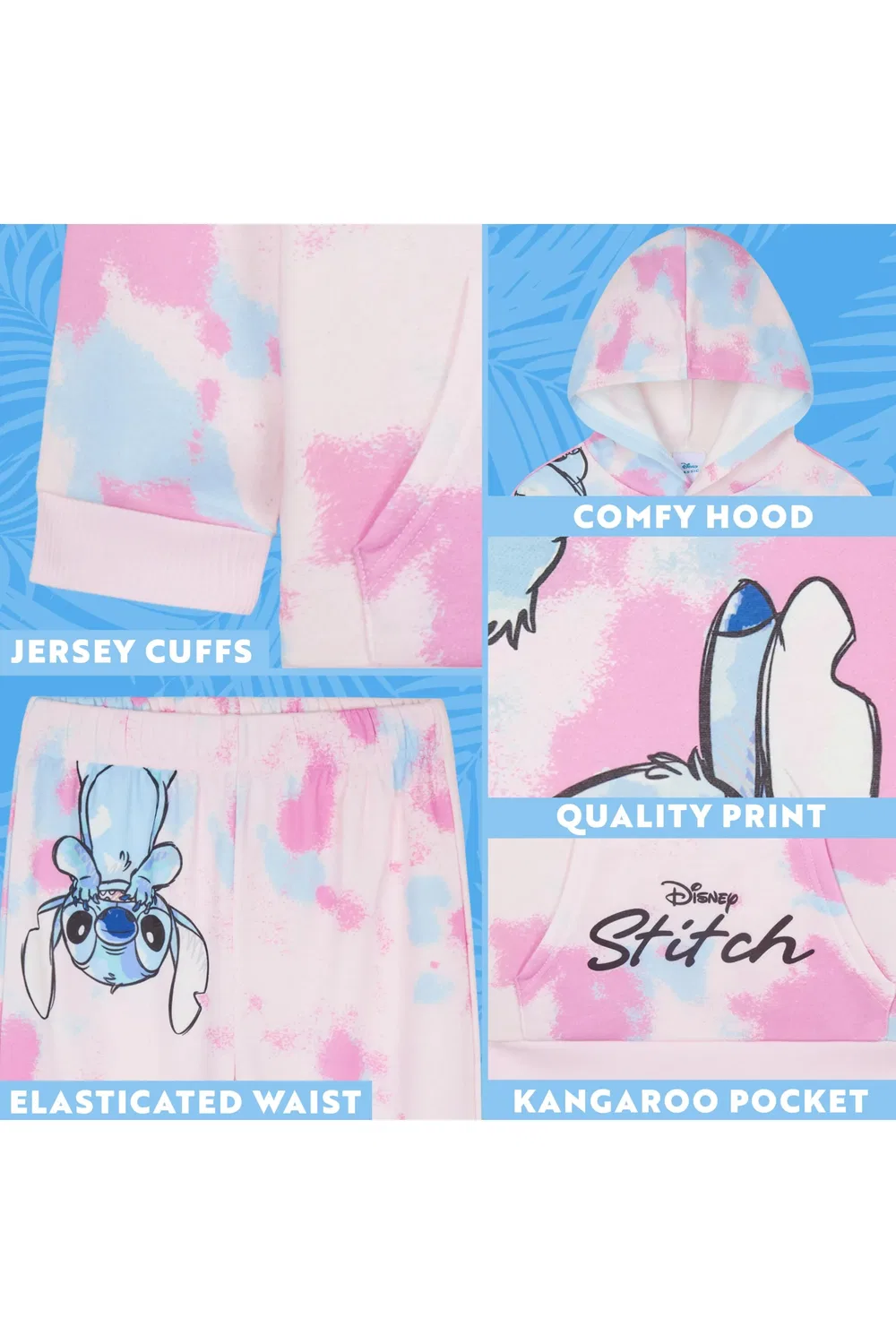 Детский спортивный костюм с принтом Stitch Disney, мультиколор — фото 4