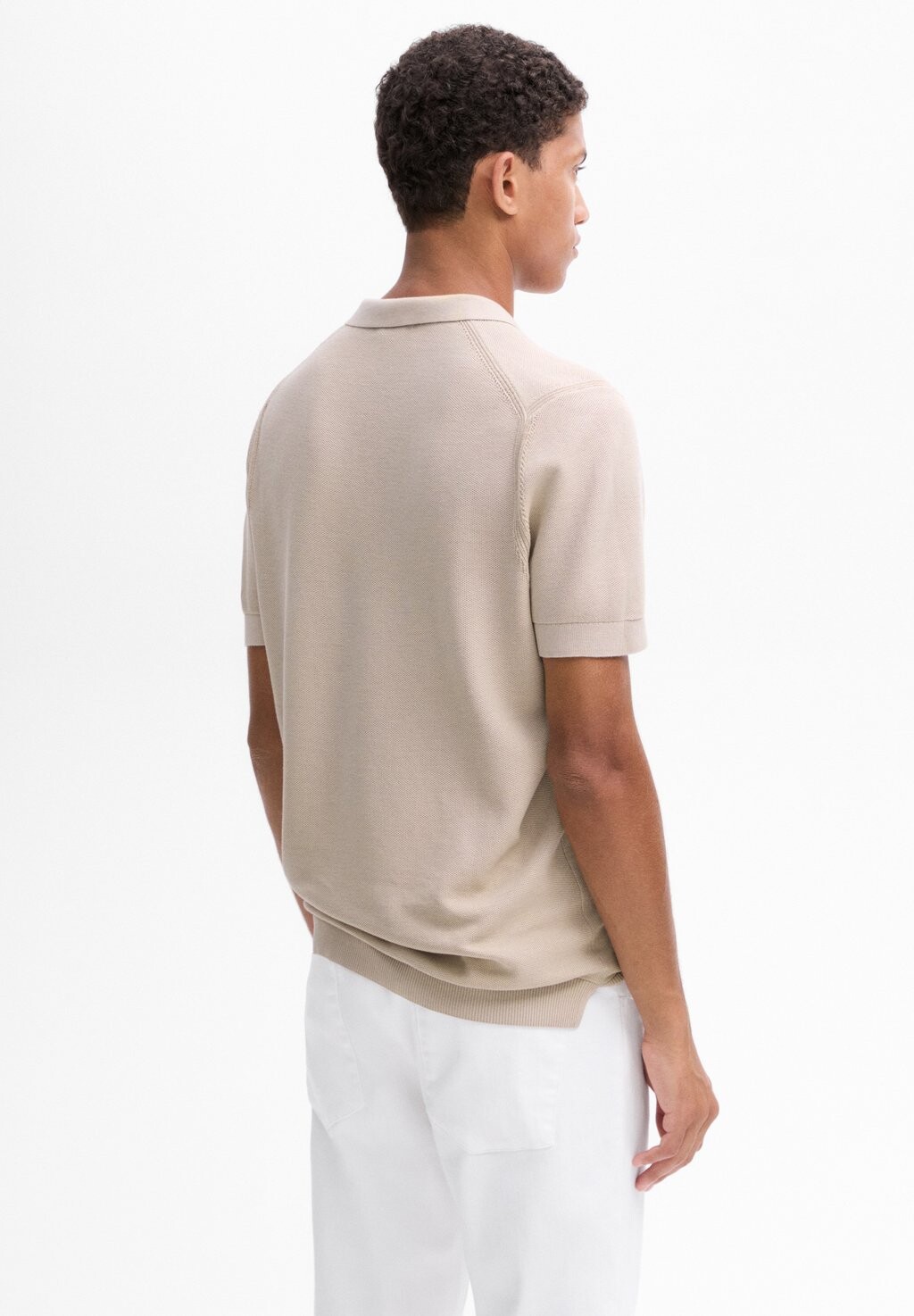 

Рубашка поло Massimo Dutti, цвет Stone