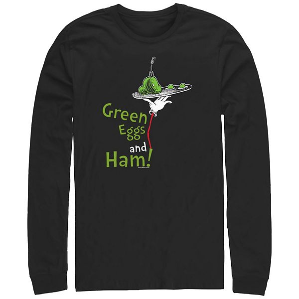 

Футболка с длинным рукавом Big & tall Dr Seuss Green Eggs and Ham Licensed Character