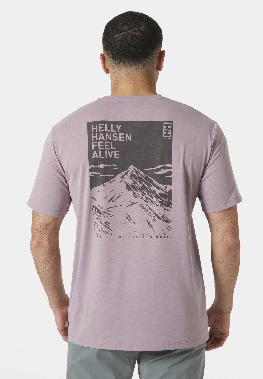 

Футболка с принтом SKOG GRAPHIC Helly Hansen, сиреневый