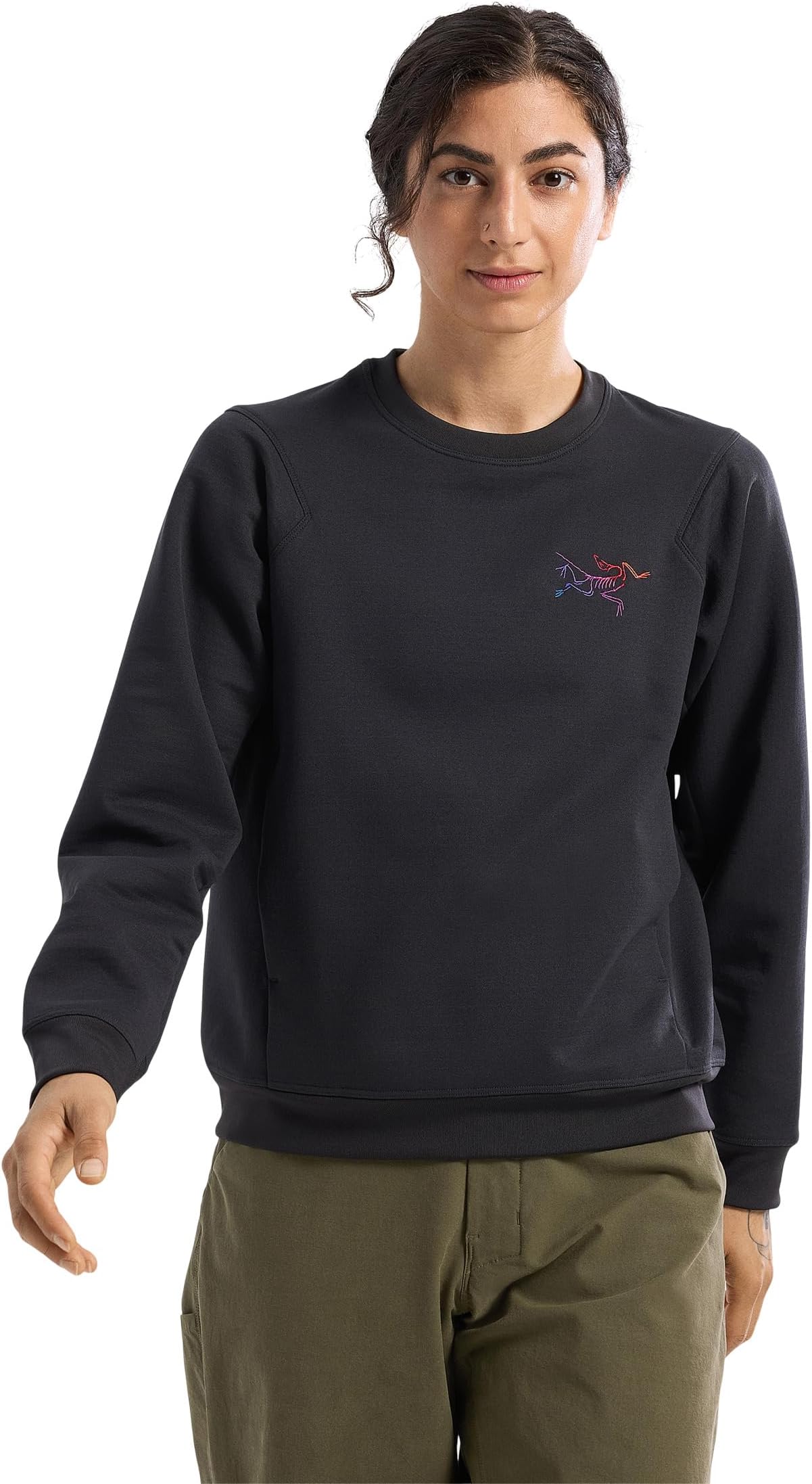 

Толстовка Arc'teryx Aestas Crew, цвет Black/Multi