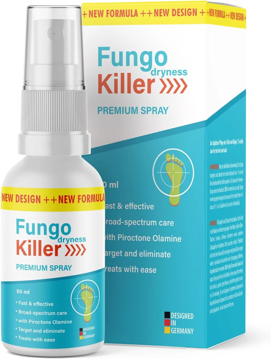 Спрей Fungo Dryness Killer для ежедневного ухода за стопами и ногтями (50 мл) Mayproducts, 1