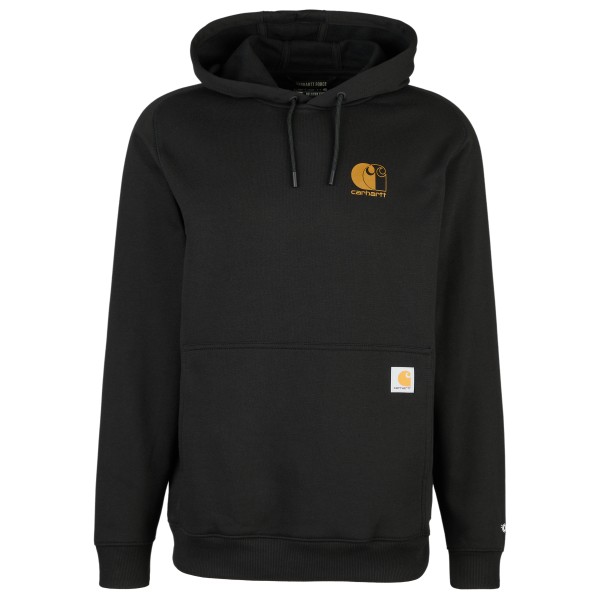 

Толстовка с фирменным логотипом - худи Carhartt, черный