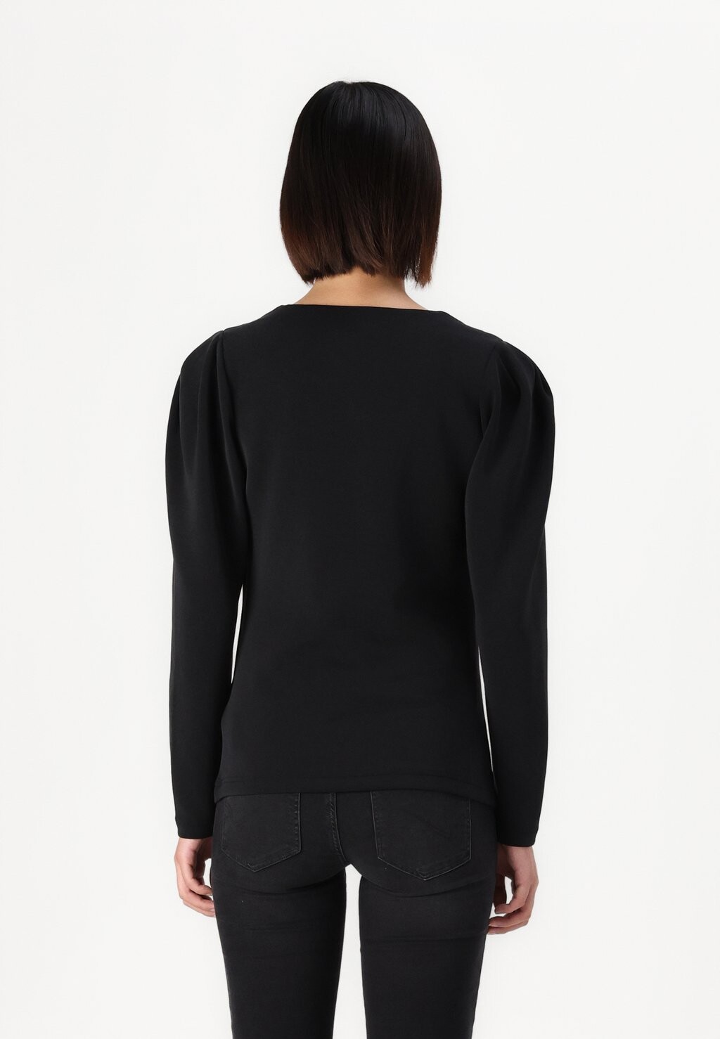 

Топ с длинными рукавами SLFFENJA V NECK Selected Femme, черный