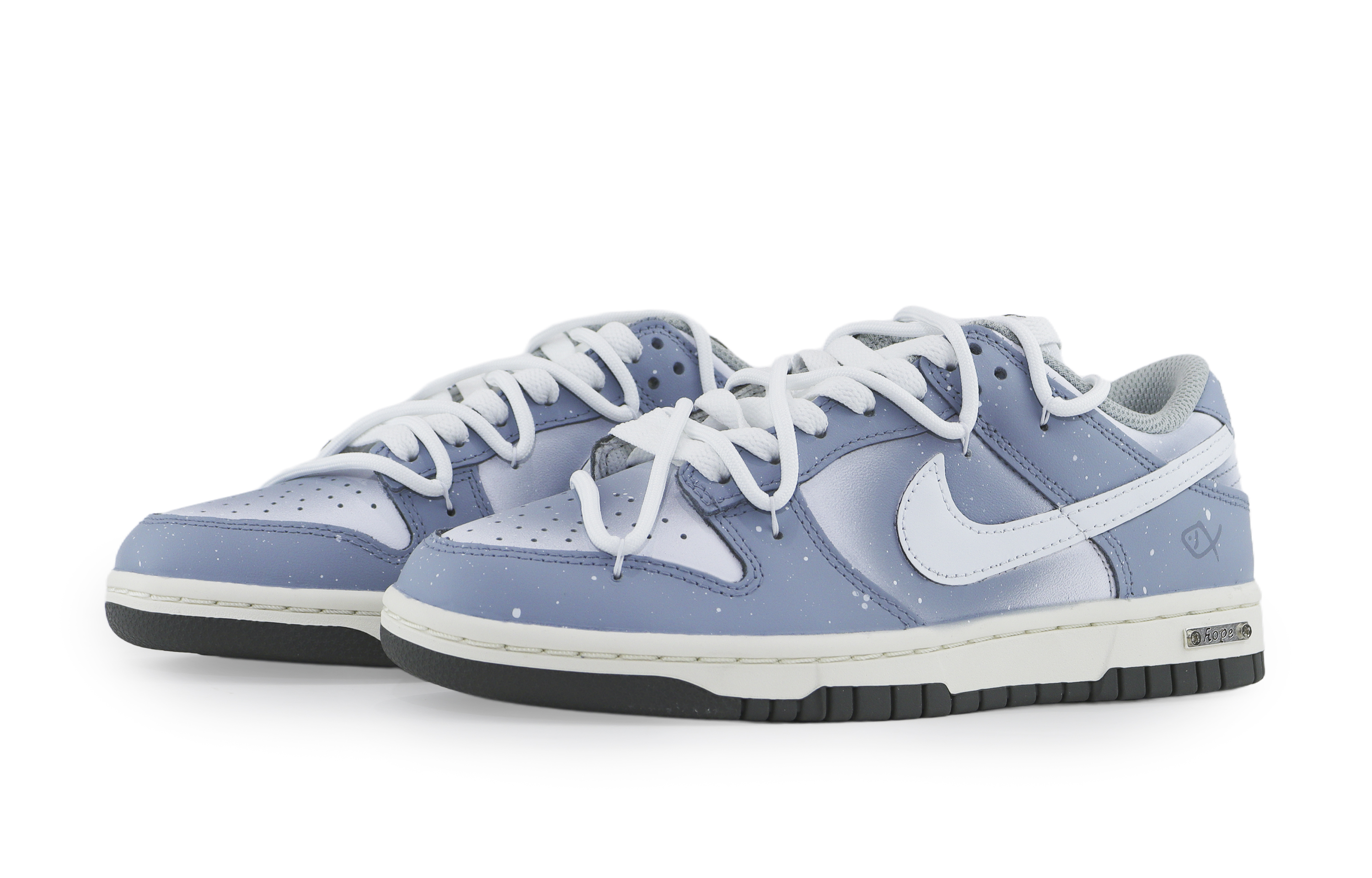 

Кроссовки Nike Dunk Skateboarding Shoes Women's Low-top Blue/white, белый