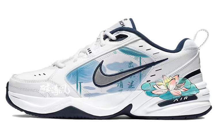 

Кроссовки Nike Air Monarch 4 Chunky Sneakers Unisex Low-Top White Blue, белый