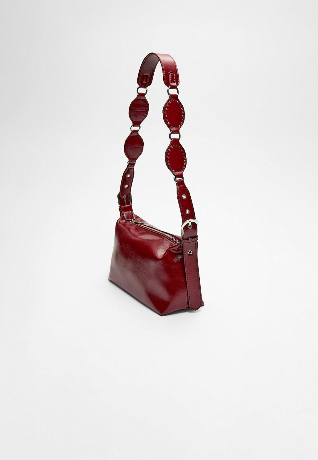 

Сумка через плечо STUDDED Stradivarius, бордовый