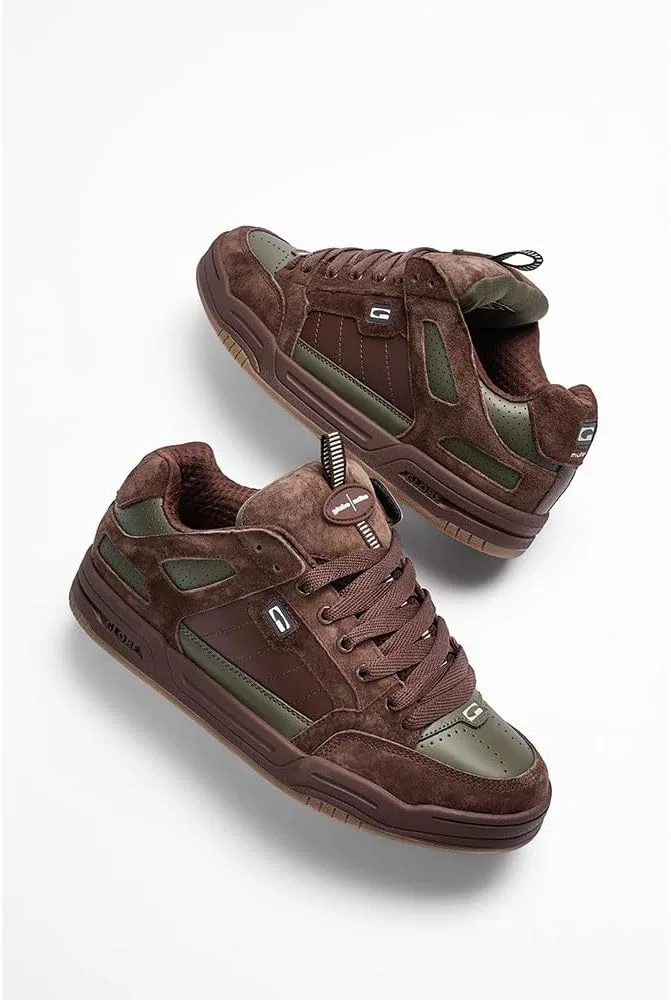 Кеды для скейтбординга Globe Tilt Prime, цвет Brown/Olive/Mullen — фото 4