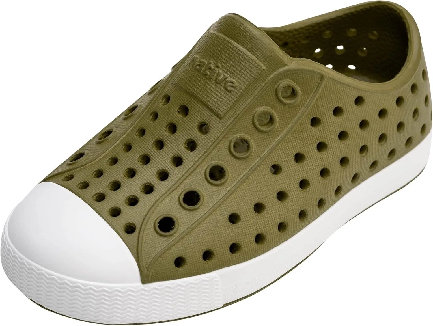 Детские водонепроницаемые кроссовки Native Shoes Jefferson, цвет Rookie Green/Shell White