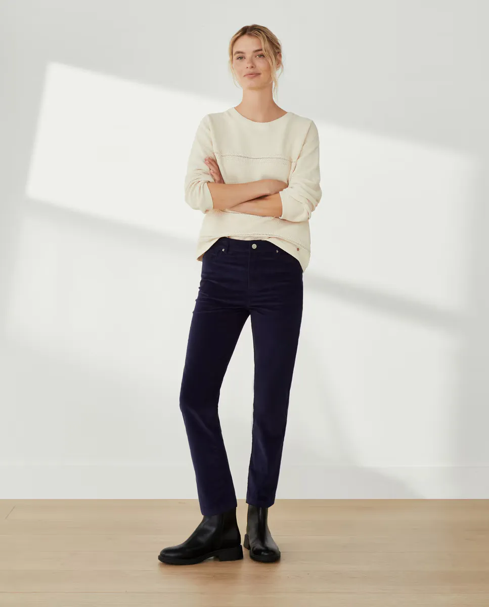 

5B Вельвет, прямая лодыжка Southern Cotton, синий