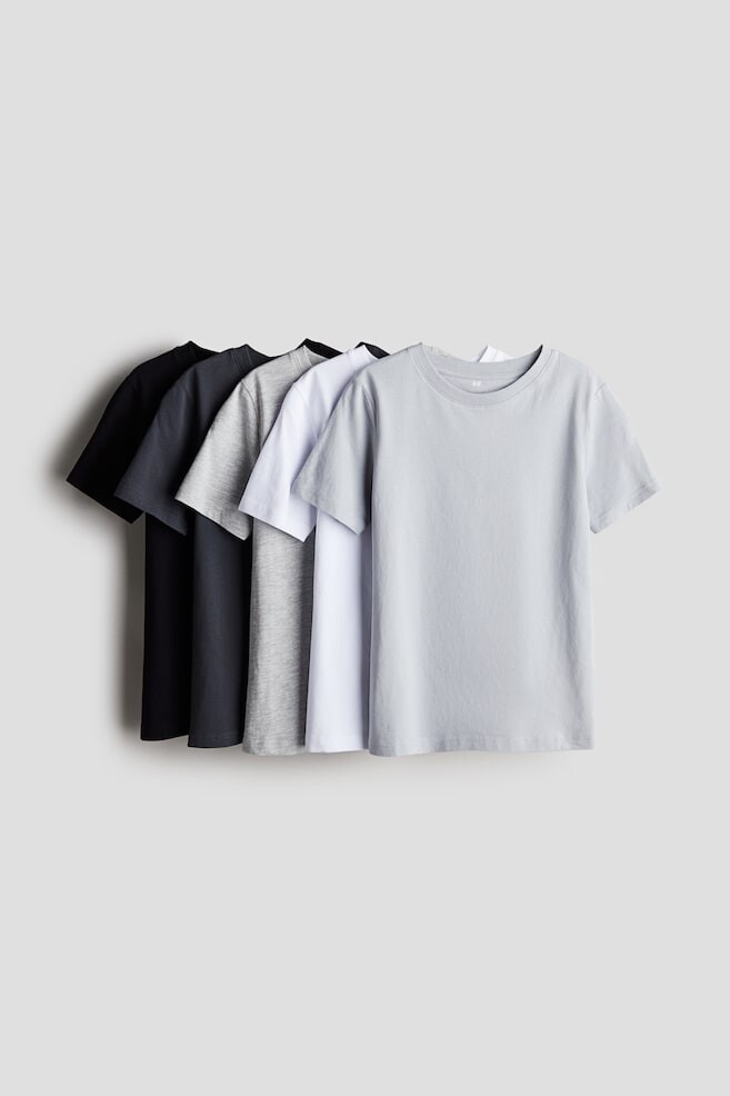 

Упаковка из 5 футболок H&M, серый