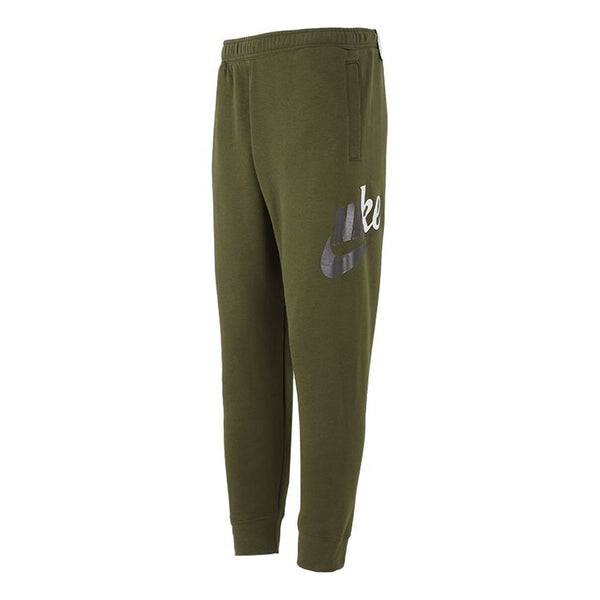 

Брюки men's fleece lined stay warm bundle feet sports pants/trousers/joggers olive Nike, мультиколор