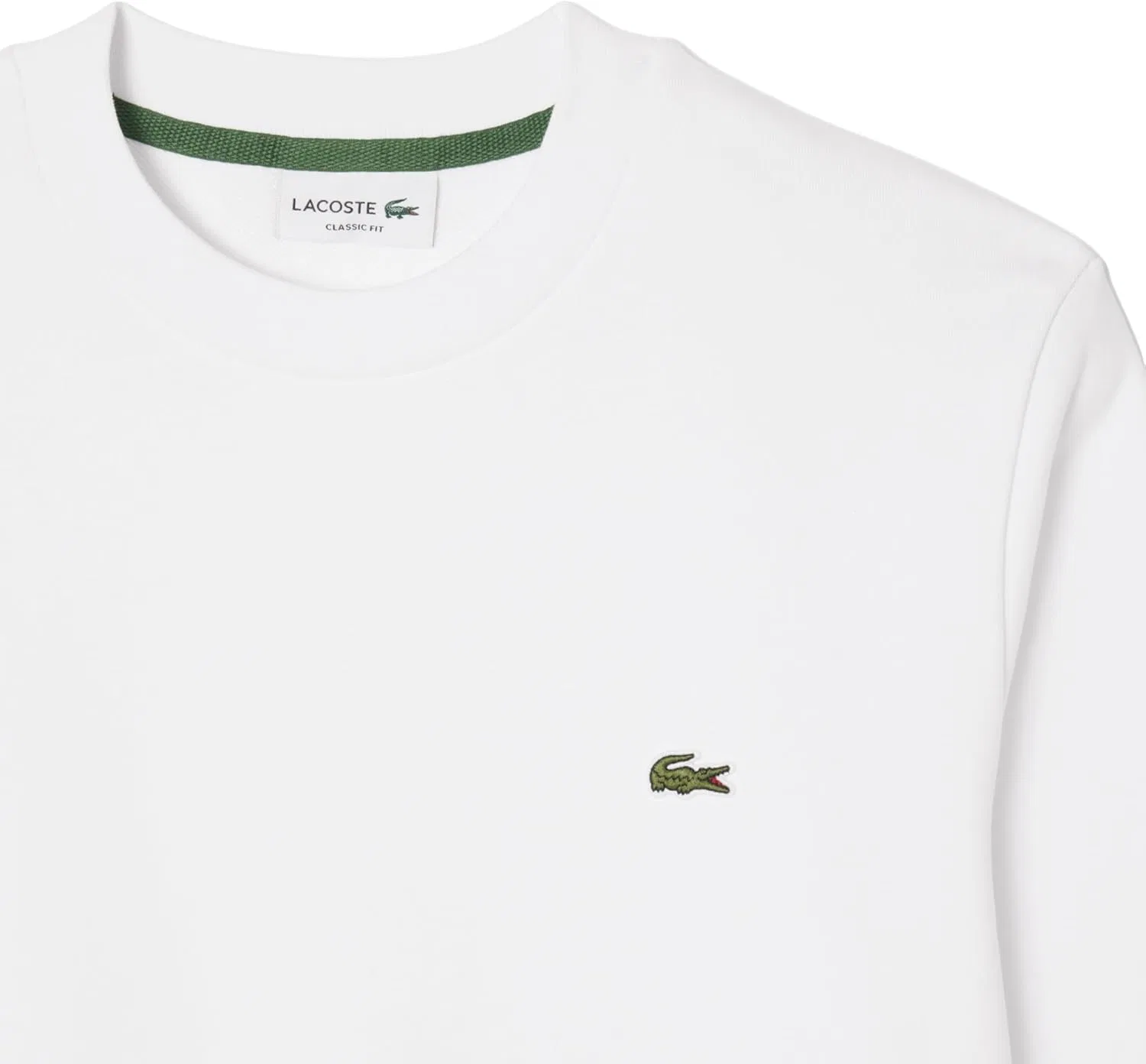 Толстовка мужская Lacoste классического кроя, флисовая, с воротником из пике, синий — фото 2