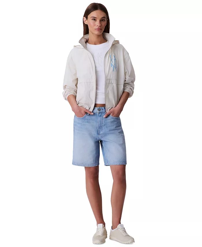 

Женские свободные джинсовые шорты-бермуды Calvin Klein Jeans, синий