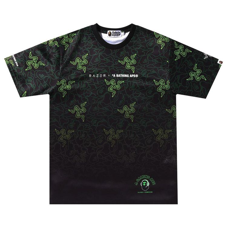 

Футболка BAPE x Razer Neon Camo Team Tee 'Green'