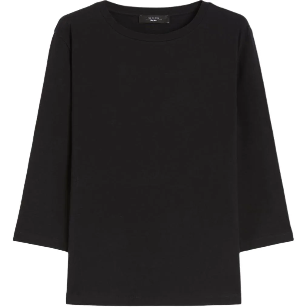 

Футболка женская с рукавом дроп-шелдер WEEKEND MaxMara, черный