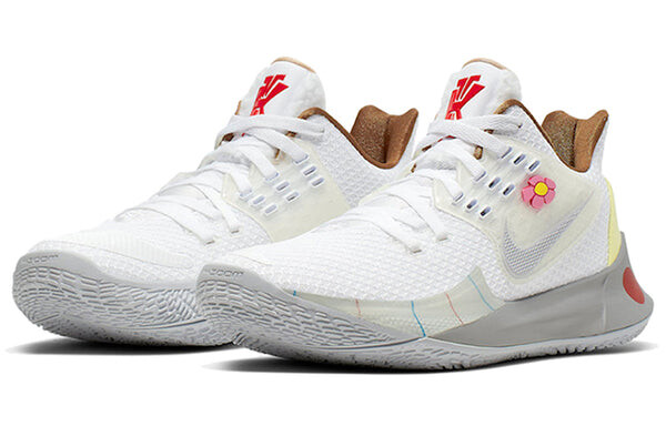 Кроссовки губка боб квадратные штаны x kyrie low 2 Nike, белый — фото 3