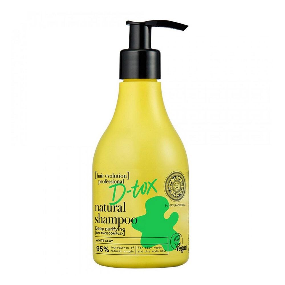 

Очищающий шампунь Champú Natural De Arcilla Blanca D-Tox Limpieza Profunda Natura Siberica, 245 мл