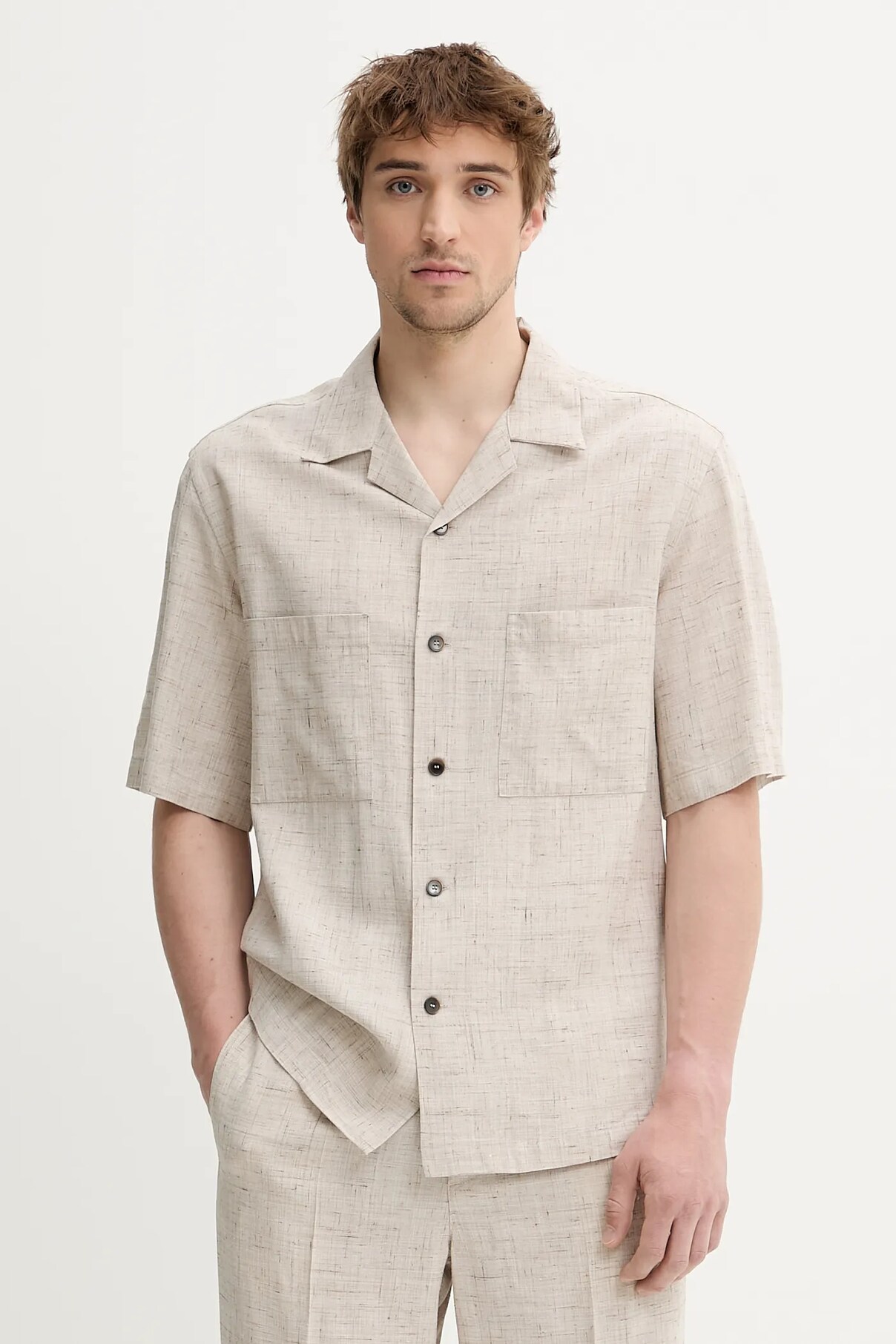 

Рубашка BARENA VENEZIA Camicia Mola, бежевый