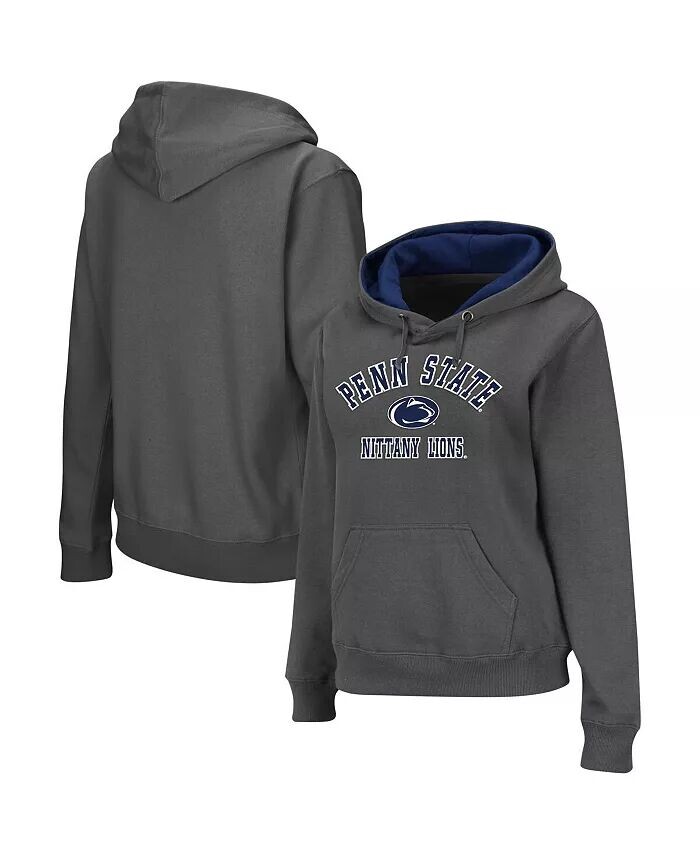 

Женская толстовка с капюшоном Penn State Nittany Lions Arch and Logo 2 цвета уголь Stadium Athletic