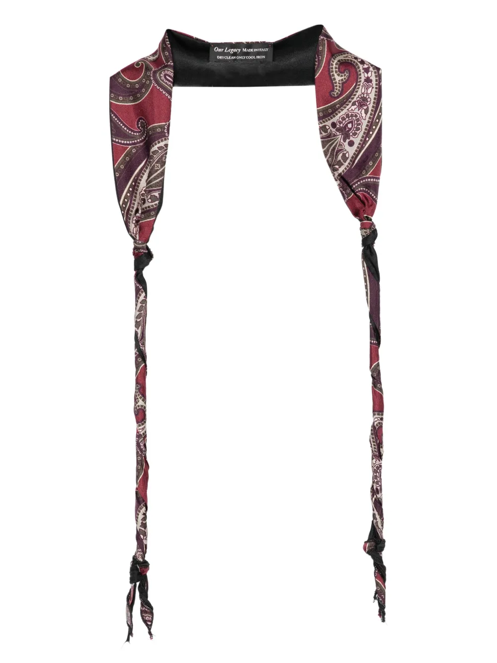 

Платок с пейсли и перекрученным дизайном OUR LEGACY, красный