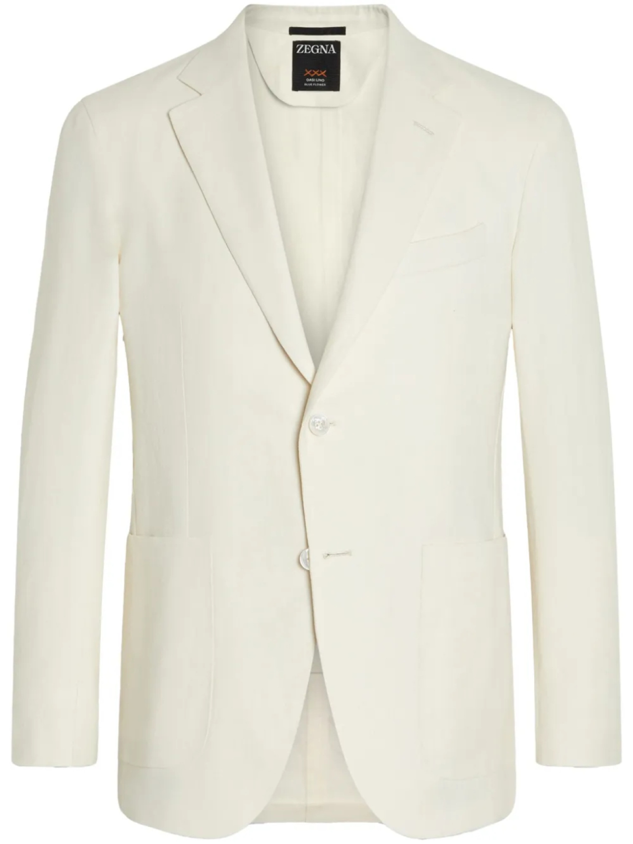 

Льняной пиджак Zegna, белый